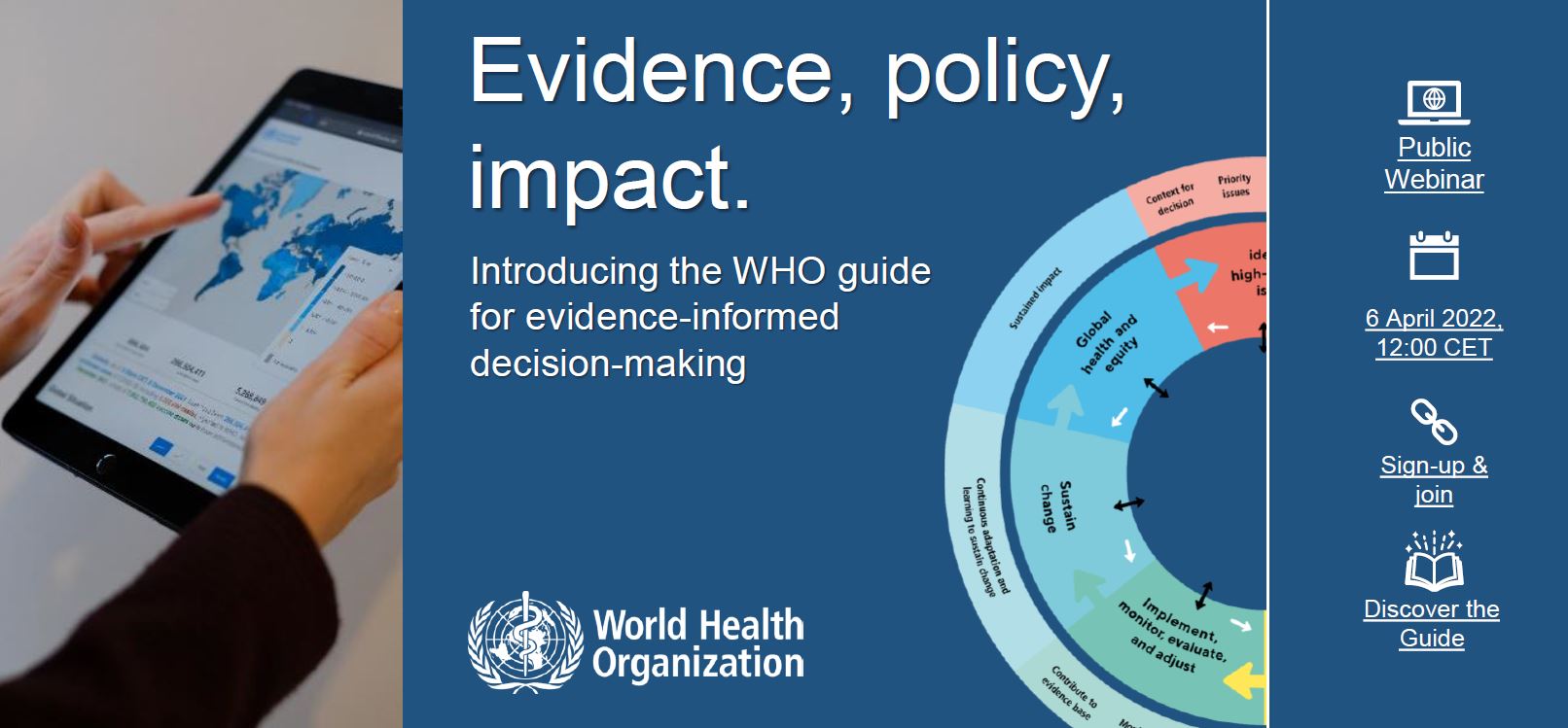 Evidence, policy, impact: Introducing the WHO guide & online repository for evidence-informed decision-making