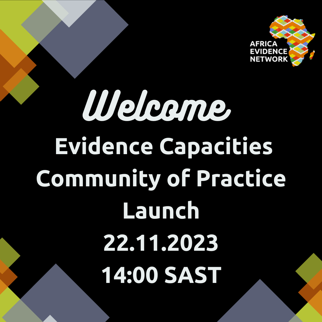 Launch of the Evidence Capacities Community of Practice