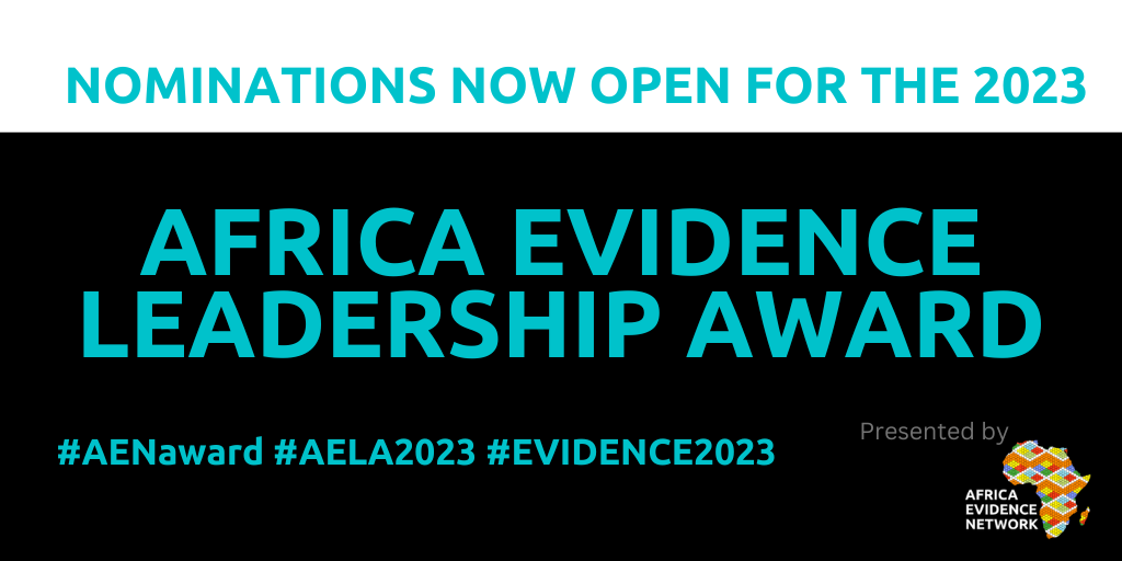 Africa Evidence Leadership Award 2023