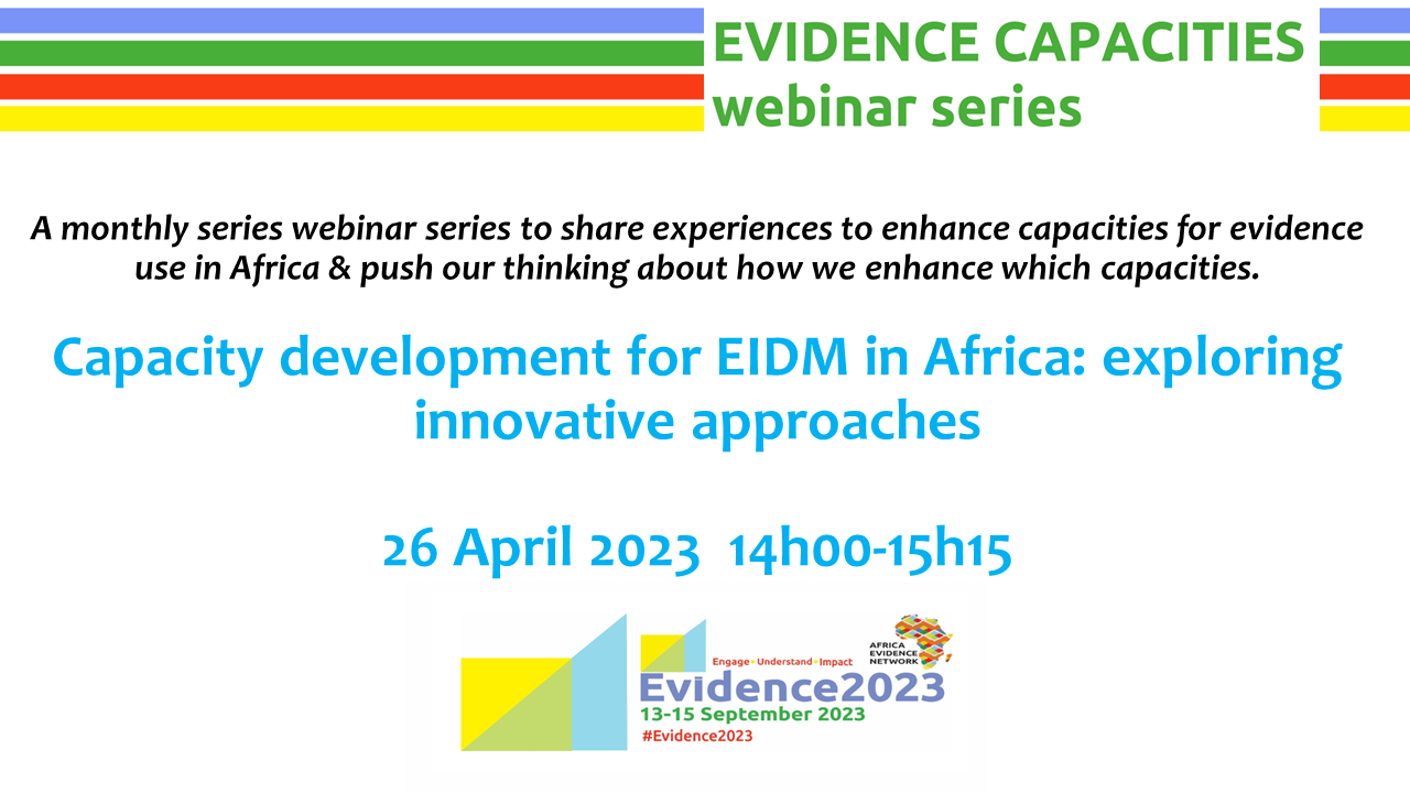Capacity development for evidence-informed decision-making (EIDM) in Africa: exploring innovative approaches