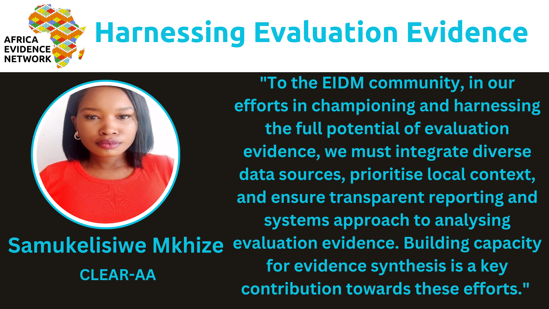 Harnessing Evaluation Evidence for Evidence-Informed Decision-Making (EIDM): Lessons from CLEAR-AA Experience on resilience building interventions