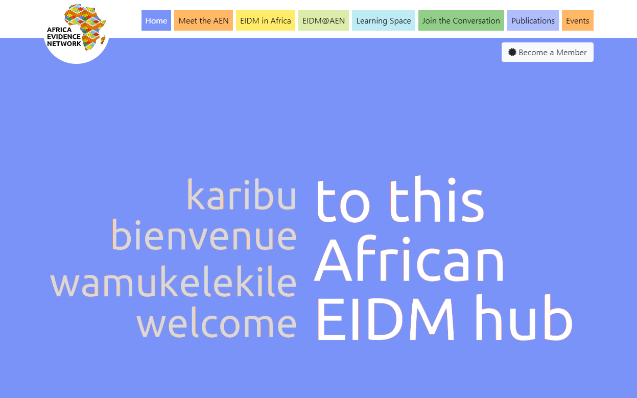 New EIDM hub launched in time for Africa Evidence Week