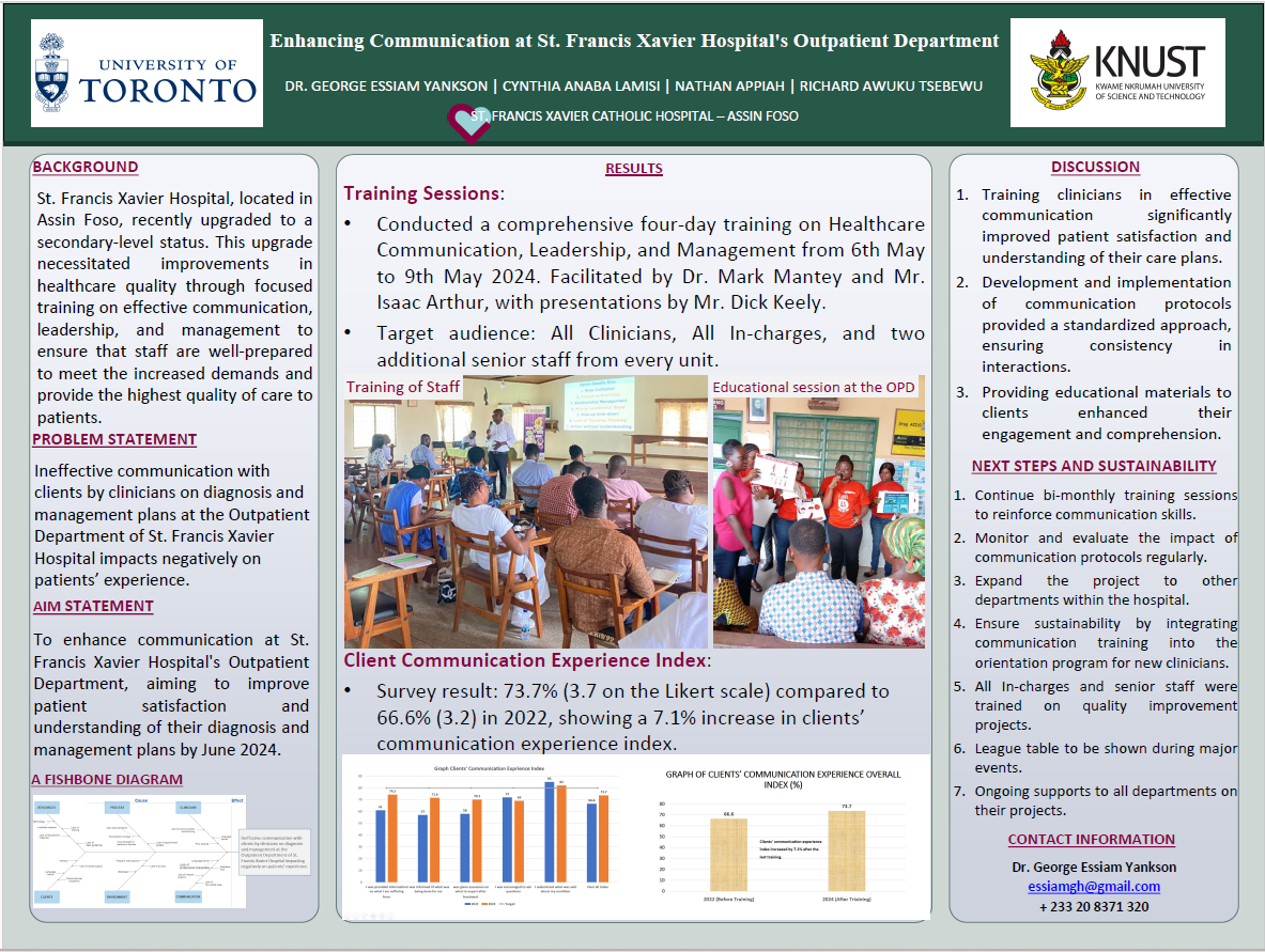 Enhancing Communication at St. Francis Xavier Hospital's Outpatient Department